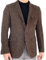 Dvbfufv Herren-Jagd-Tweed-Mantel, schmaler Vintage-Anzugmantel, Reverskragen, einreihig, Hochzeitsanzugjacke, braun, XXL