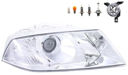 Johns, Scheinwerfer Halogen Front kompatibel zu Skoda Octavia 1Z 04-08 DE-H1 H7 Rechts + Nebelscheinwerfer + Leuchtmittel