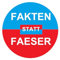 Sammys Shirt Store Fakten statt Faeser Linksextremismus Aufkleber 24 cm