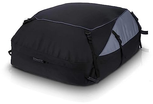 VELOMY Auto Dachbox,für Jeep Grand Cherokee L.Wasserdicht, faltbar, großes Fassungsvermögen für Autos mit Dachträger/Reling/Stangen,L 160 * 110 * 45cm