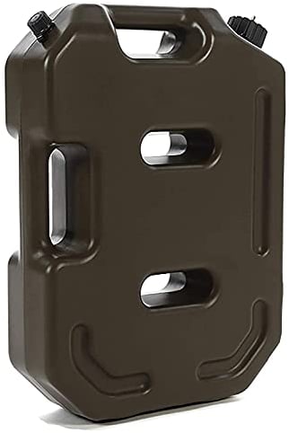 DLAZUM Tambour d'essence en plastique épais de 10 L, réservoir de carburant de rechange pour magasin de bidons d'essence avec tuyau d'huile pour mazout, essence, diesel, vert (vert)