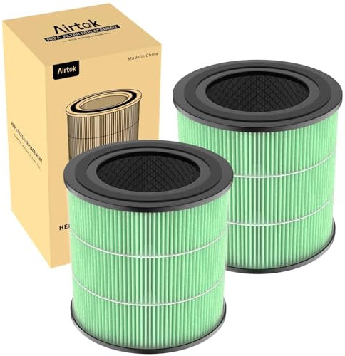 Airtok H13 Filtro di ricambio HEPA, carbone attivo ad alta efficienza, adatto al purificatore d'aria AP0601, rimuove polline, polvere, forfora di animali e altri allergeni