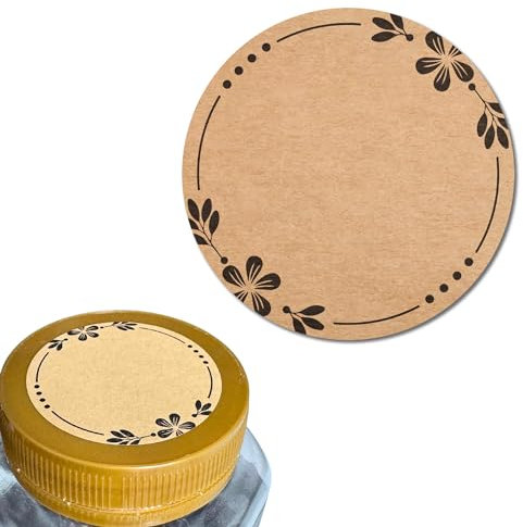 900 Piezas, 50mm - Etiquetas Adhesivas Regalos Botellas Horneados Pegatinas