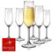 Genérico Set de 6 copas de cava personalizadas