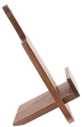 OKUMEYR Rezeptständer für die Küche Kochbuchhalter aus Holz Wandmontage Thekenständer Menü-Ausstellungsständer stabiles platzsparendes Design