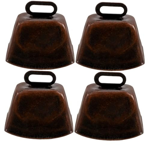 CAXUSD Mini Kuhglocke Aus Metall Diy-glockenanhänger Weideglocken Glockenschmuck Kleine Glöckchen Kuhglocken-dekorationen Kuhhalsbandglocke Läutende Glocken Für Hüte Und Dekoration