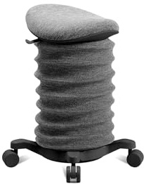 TOPSTAR Sitness 4D mit Rollen - AGR-Zertifiziert Dynamischer Sitzhocker schwarz, ergonomischer Bürohocker - höhenverstellbar - stärkt den Rücken - entlastet die Bandscheiben | Made in Germany | Ergonomisch | Bürohocker, Rollhocker | höhenverstellbar | Geprüfte Sicherheit nach GS-Intertek