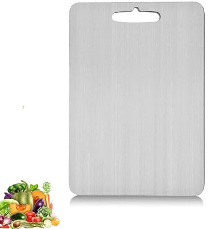 Tivano Cutting Board Titanium, 2025 Tivano Titanium Cutting Boards, Dual-Sided Chopping Boards, Multifunctional Titaniums Chopping Board, Non Stick Cutting Board for Kitchen-Cutting (11.4x7.87in)