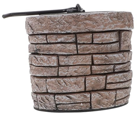 ERINGOGO Tisch-feuerschale Feuerstelle Aus Beton Feuerfarbe Ändernde Pakete Feuerstelle Kleiner Pelletofen -feuerstellentisch Runde Gasfeuerstelle Dark Brown Komposit-Zement