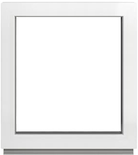 Framex Ventana Para Sótano - Acristalamiento fijo (Fib) Blanca 60 x 60 cm Doble Acristalamiento, Cristal Transparente 32 mm (4/24/4) Ventana/Ventana Para cobertizo/Ventana Ancho x Alto 600 x 600 mm
