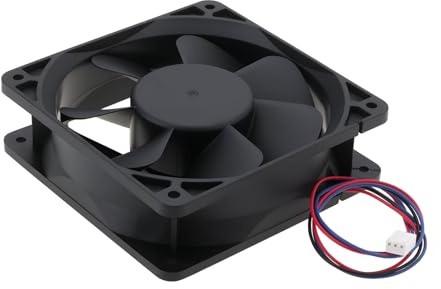 ECSiNG Ventilateur de Refroidissement à Grand Débit d'air 3 Broches pour équipement Industriel AFB1224SHE Compatible avec Delta