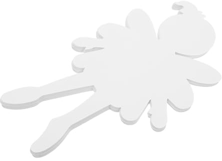 Feen Pappfigur aus Pappe für Kinder, 20 Stück, Weiß, Einschulung Feier | Klassenzimmerdekorations Ausschnitte, Kinderhandwerk, Bastelkarton, Gibs zum Basteln