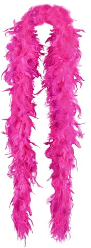 SNBUHA Rosarot Federboa, Feder-Boa, Kostüm-Accessoire, Truthahn-Boa-Federn für Partys, Weihnachten Hochzeiten Kostüme Konzerte Haustiere Karneval Fasching und Heimdekoration (2m, 40g)