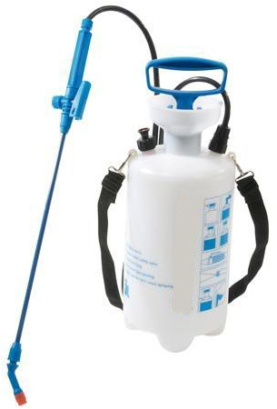 5 Litre Pressure Sprayer with Shoulder Strap – Long Reach Stainless Steel Lance, Safety Valve – Water, Bedding Plant/Flowers, Garden, Chemical Bottle - Loops