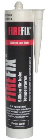 FIREFIX 1790/2 Silikon für hohe Temperaturen (Kartusche) 310 ml, hitzebeständig bis 250 °C, weiß