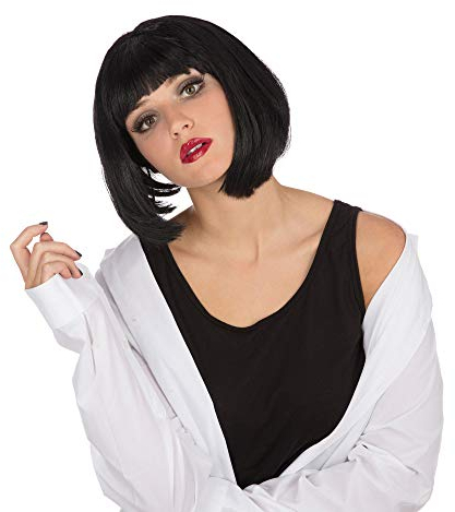 Bristol Novelty BW783 Mia-Perücke, schwarz, Einheitsgröße Halloween