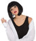 Bristol Novelty BW783 Mia-Perücke, schwarz, Einheitsgröße Halloween