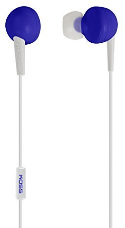 KOSS 181040 KEB6i Auricolari In-Ear con Microfono (Blu)