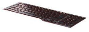 Fujitsu Keyboard Black/Red (Italian), FUJ:CP664282-XX