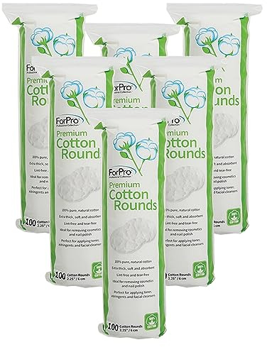For Pro Premium Cotton Rounds, 2.25 Inch, 600 Count by For Pro