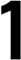 WHL Pack of 3 Wheelie Bin House Numbers - Black Number 1