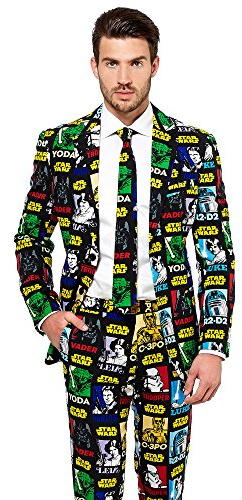 Opposuits Official STAR WARSTM Suit - Strong Force Costume Comes With Pants, Jacket and Tie, Strong ForceTM, 54