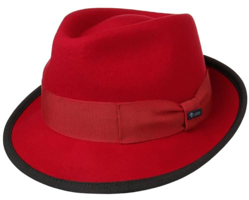 Lipodo Classic Wool Trilby Filzhut Damen Herren Wollhut Made in Italy Hut aus Wollfilz Trilbyhut Fedora Sommer Winter