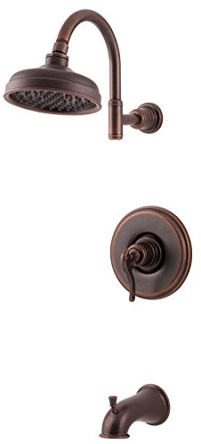 Pfister Ashfield LG89-8YPU Verkleidung für Badewanne und Dusche, 1,8 GPM, rustikale Bronze