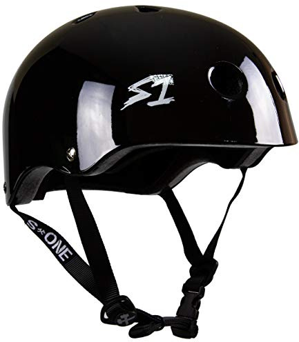 S1 Lifer Helm, Multi-Impact- und High-Impact-zertifiziert, mehrere Farben und Größen (Undialed LIT Black Gloss, X-Large 57,2 cm)