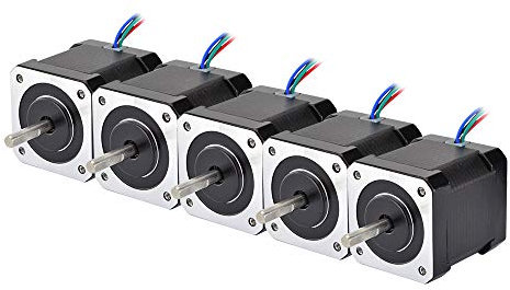 STEPPERONLINE - Motor de paso a Nema 17, bipolar 59 Ncm, 2 A, 42 x 48 mm, 4 hilos con cable y conector para impresora 3D, máquina CNC