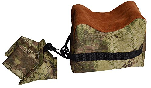 Vorderschaftauflage,Vorne & Hinten Gewehrauflage,Waffenauflage,Schießauflage Set für Gewehr/Luftgewehr Outdoor Üben (Braun Camouflage)