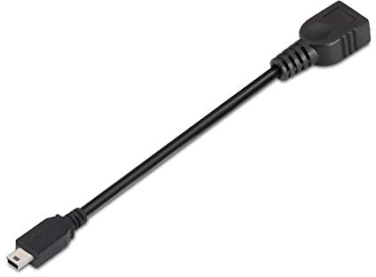 AISENS A101-0033 - Kabel USB 2.0 OTG 15cm für Handy und Tablet - Schwarz