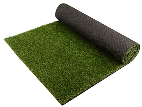 Primaflor Kunstrasen FORESTLAND 37mm – 4,00m x 3,50m, dichter Premium Rasenteppich in Natur-Optik | UV-stabil & wasserdurchlässig | Outdoor Bodenbelag für Garten & Balkon | künstlicher Rasen