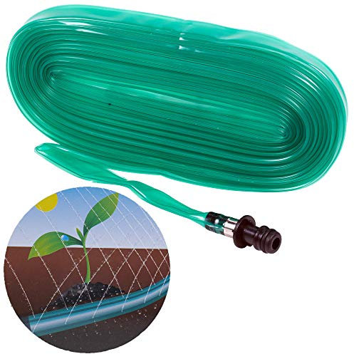 URBNLIVING Garten Sprinklerschlauch, 7,5 m, perforiert, für Bewässerungsausrüstung, passend für Standard-Armaturen, 2 Stück