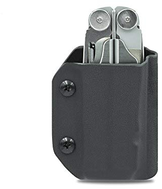 Clip & Carry Kydex Multitool-Hülle für Leder Wave & Wave + Plus – Made in USA – Multi-Tool Etui-Halter Abdeckung Gürteltasche Holster – Multi-Tool Nicht im Lieferumfang enthalten (schwarz)