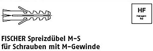 Fischer Art 88506 - Tacos de plástico (10 unidades, M 12-S)