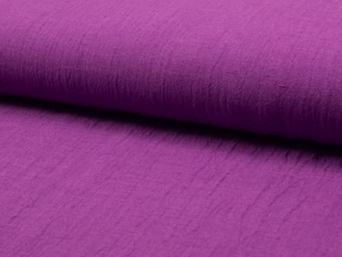 Minerva Crafts Texturierter Leinenstoff, Lila, Meterware