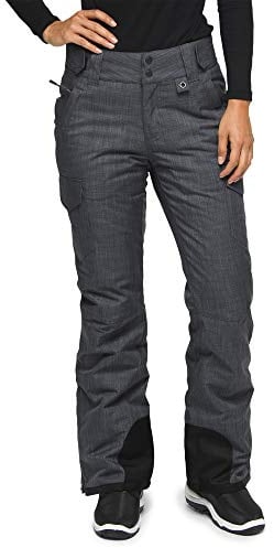 ARCTIX Women's Snow Sports Insulated Cargo Pants, Steel Melange, Medium (8-10) Regular