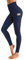 OUGES Damen Sport Leggings High Waist Leggins Yogahose Blickdichte Sporthose mit Taschen (Marine,M)