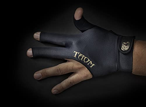 TAOM Midas Ultra Silky Thin Billard-Queue-Handschuhe, linke Brücke, Handschuh für Rechtshänder, Größe M (M)