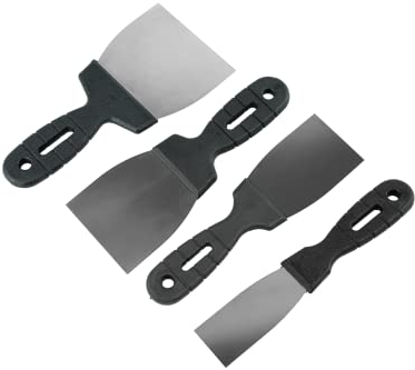 Toolty Stainless Steel Taping Knife, Flexible Wall Putty Knife, Drywall Scraper, Finishing Coat Spatula - Set 40, 60, 80, 100mm - DIY - TLTY-S006