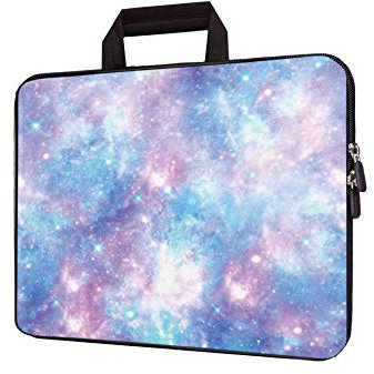 11 11.6 12 12.1 12.5 inch Laptop Carrying Bag Chromebook Case Notebook Ultrabook Bag Tablet Cover Neoprene Sleeve Fit Apple MacBook Air Samsung Google Acer HP DELL Lenovo Asus (Blue White Galaxy)