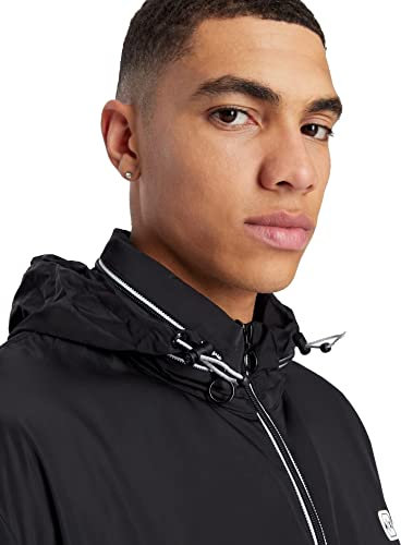 ARMANI EXCHANGE Lightweight Zip-up Hooded Windbreaker Jacket 8NZB07, Giacca a vento Uomo, Nero (Black), L