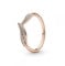 PANDORA ROSÉ Ring funkelnde Blätter rosévergoldet, Zirkonia 189533C01 56