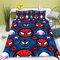 SMNVCKJ Spidermen Bettwäsche 135x200 50x75 cm Kissenbezug Kinderbettwäsche Jungen Mikrofaser Bettwäsche (20,135 * 200)