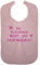 Cre9tive Ich kleckere nicht, ich dekoriere - Geschenk zur Rente - Lustiges Lätzchen für Erwachsene Ess-Schürze Essschürze Kleidungsschutz wasserdicht ID: 002 (rosa)