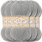 Hobby YARN Alize Baby Best Batik 5x 100g Türkische Premium Wolle Babywolle (Gris | 344)
