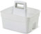 ACCURATE Kitchen Tidy Organiser Multipurpose Cleaning Caddy Large Strong Cleaners Carry Tray Basket with Strong Plastic Carry Handle for Indoors or Outdoors (NATURAL)