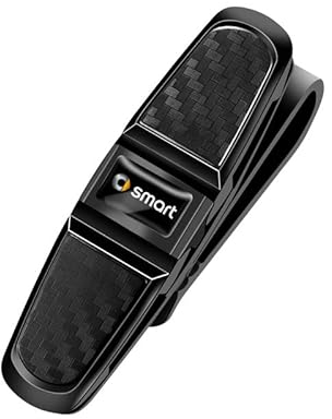 CANLAY 2 Stück Auto Brillenhalter, Sonnenbrillenhalter, Auto Sonnenblende, Sonnenbrille, Fahrzeug Brillen Clips zum Halten von Brillenkarten, Tickets für Smart Fortwo Forfour 451 450 453