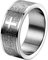 OIDEA Herren Ring Edelstahl Silber, 8mm Bibel Gebet Kreuz Biker Bandring, Größe 56(17.8)
